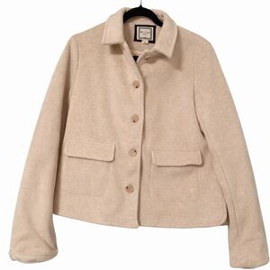 Elegant Beige Teddy Jacket
